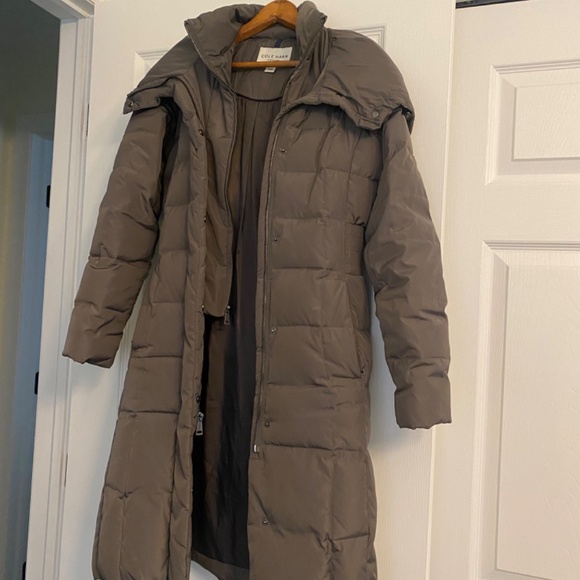 Cole Haan Petite Layered Down Puffer Coat, Size Petite XXS - Picture 2 of 16